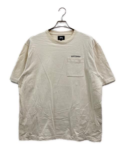 stussy（ステューシー）stussy (ステューシー) ポケットTシャツ アイボリー サイズ:XLの古着・服飾アイテム