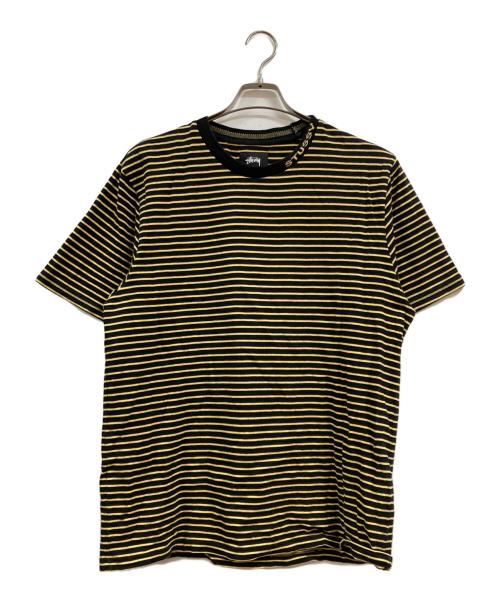 stussy（ステューシー）stussy (ステューシー) Tシャツ ブラック×イエロー サイズ:Lの古着・服飾アイテム