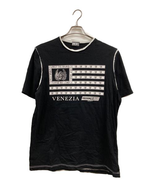 DIESEL（ディーゼル）DIESEL (ディーゼル) Tシャツ ブラック サイズ:XLの古着・服飾アイテム
