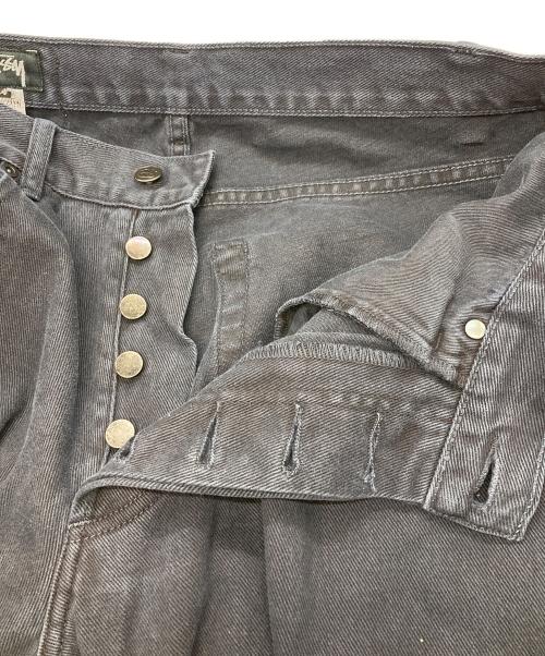 stussy（ステューシー）stussy (ステューシー) ボタンフライデニムパンツ　ステューシー ブラック サイズ:34の古着・服飾アイテム