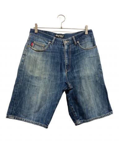 【レア美品】STUSSY デニムショートパンツ ハーフパンツ ペイント 32 中古・古着通販】stussy (ステューシー) デニムハーフパンツ