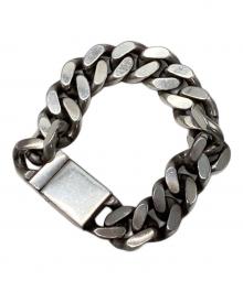 Saint Laurent Paris（サンローランパリ）の古着「カーブチェーンブレスレット」｜シルバー