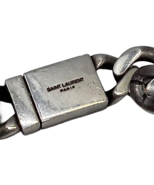 Saint Laurent Paris（サンローランパリ）Saint Laurent Paris (サンローランパリ) カーブチェーンブレスレット シルバーの古着・服飾アイテム