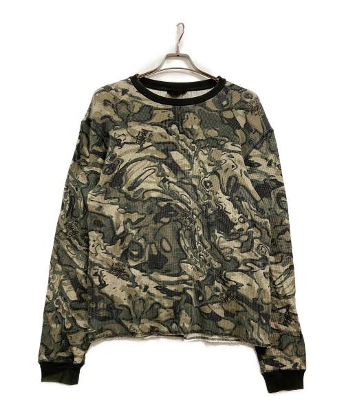 stussy（ステューシー）stussy (ステューシー) サーマルカットソー グリーン サイズ:Mの古着・服飾アイテム