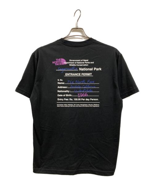 THE NORTH FACE（ザ ノース フェイス）THE NORTH FACE (ザ ノース フェイス) SHORT SLEEVE ENTRANCE PERMISSION TEE ブラック サイズ:Lの古着・服飾アイテム