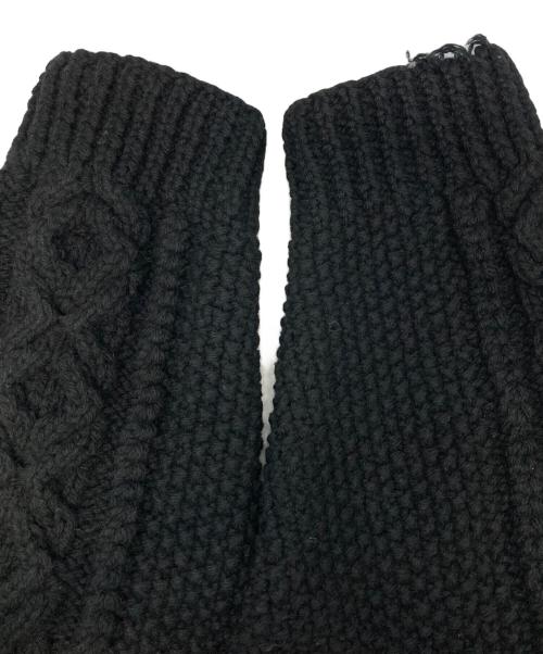 NEIGHBORHOOD（ネイバーフッド）NEIGHBORHOOD (ネイバーフッド) INVERALLAN (インバーアラン) ニットカーディガン ブラック サイズ:不明の古着・服飾アイテム