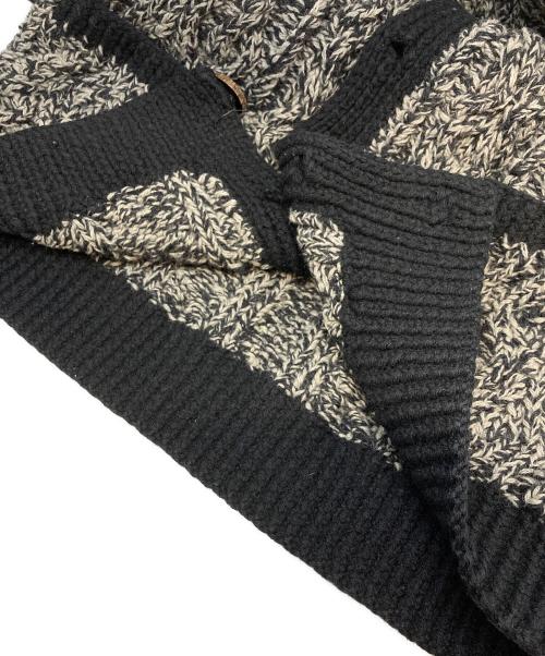 NEIGHBORHOOD（ネイバーフッド）NEIGHBORHOOD (ネイバーフッド) INVERALLAN (インバーアラン) ニットカーディガン ブラック サイズ:不明の古着・服飾アイテム