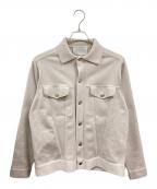 TOMORROW LANDトゥモローランド）の古着「ポリエステルウール ニットGジャン　トゥモローランド　63-02-34-02011」｜ベージュ