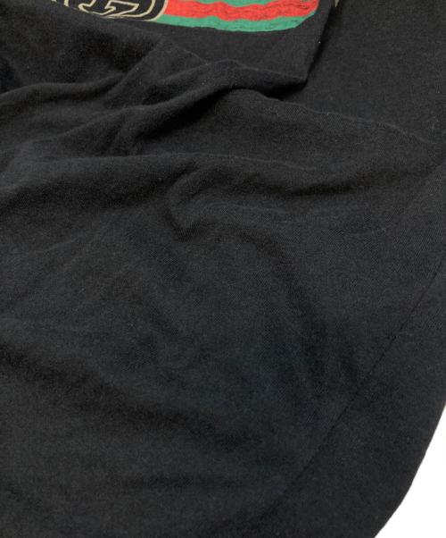GUCCI（グッチ）GUCCI (グッチ) ロゴ ウォッシュドオーバーサイズ Tシャツ ブラック サイズ:Sの古着・服飾アイテム
