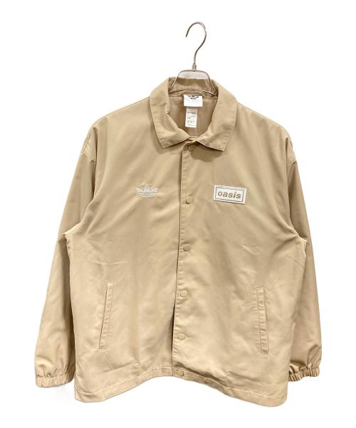 adidas Originals（アディダスオリジナル）adidas originals (アディダスオリジナル) oasis (オアシス) ツアー コーチ ジャケット　アディダスオリジナル　オアシス　HZ0878 ベージュ サイズ:Ｌの古着・服飾アイテム