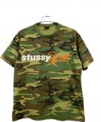 stussyステューシー）の古着「stussy sports 迷彩T」｜オリーブ
