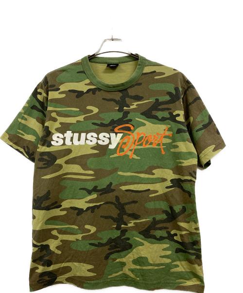 stussy（ステューシー）stussy (ステューシー) stussy sports 迷彩T オリーブ サイズ:Mの古着・服飾アイテム