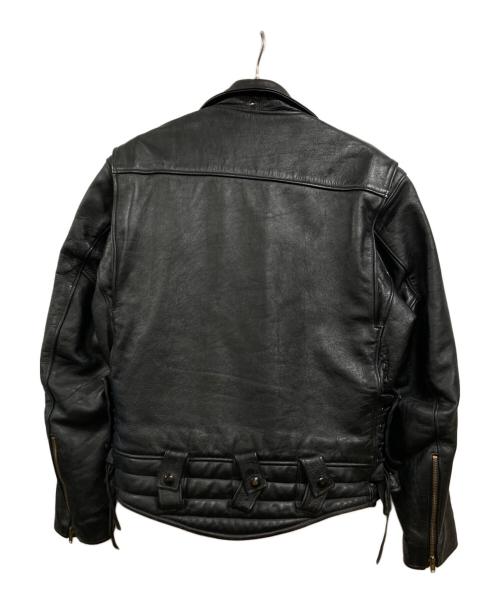 HARLEY-DAVIDSON（ハーレーダビッドソン）HARLEY-DAVIDSON (ハーレーダビッドソン) ダブルライダースレザージャケット ブラック サイズ:SIZE44の古着・服飾アイテム