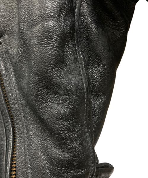 HARLEY-DAVIDSON（ハーレーダビッドソン）HARLEY-DAVIDSON (ハーレーダビッドソン) ダブルライダースレザージャケット ブラック サイズ:SIZE44の古着・服飾アイテム