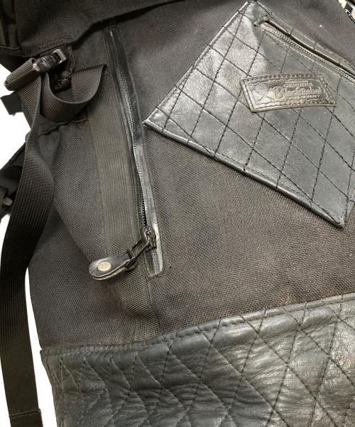 RUDE GALLERY BLACK REBEL（ルードギャラリー ブラックレーベル）RUDE GALLERY BLACK REBEL (ルードギャラリー ブラックレーベル) DAY TRIPPER BACK PAK　ルードギャラリー ブラックレーベル ブラックの古着・服飾アイテム