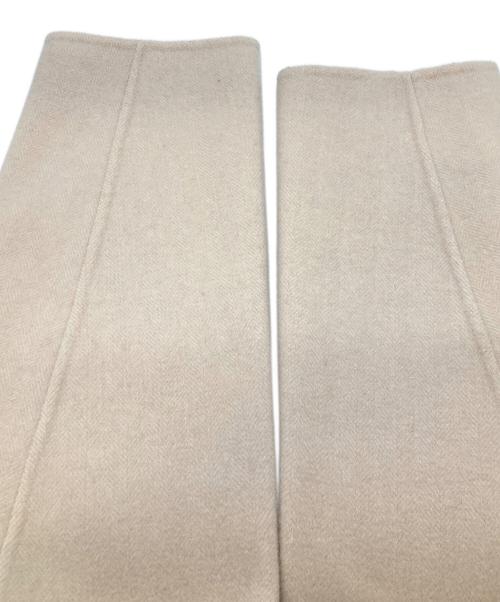 emmi atelier（エミアトリエ）emmi atelier (エミアトリエ) ウールへリンボンリバーコート アイボリーの古着・服飾アイテム