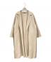 emmi atelier（エミアトリエ）の古着「ウールへリンボンリバーコート」｜アイボリー
