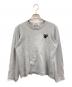 PLAY COMME des GARCONS（プレイコムデギャルソン）の古着「ハートワッペンロングスリーブカットソー」｜グレー