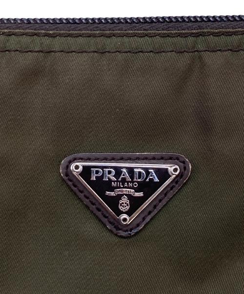PRADA（プラダ）PRADA (プラダ) 化粧ポーチ カーキの古着・服飾アイテム