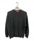 SUPREMEシュプリーム）の古着「Texturedスモールボックスロゴニット　シュプリーム」｜ブラック