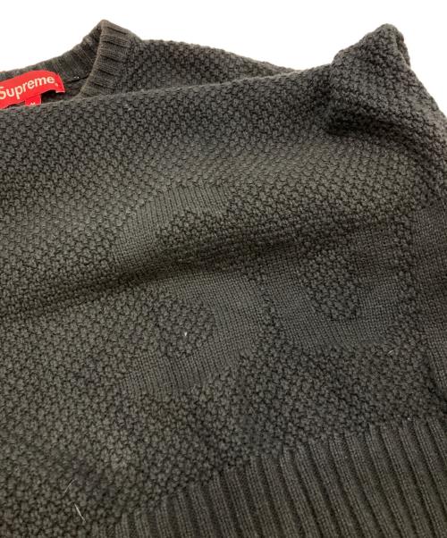 SUPREME（シュプリーム）SUPREME (シュプリーム) Texturedスモールボックスロゴニット　シュプリーム ブラック サイズ:Ｍの古着・服飾アイテム