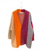 TRUNKPROJECTトランクプロジェクト）の古着「ニットカーディガン　トランクプロジェクト」｜オレンジ×グレー