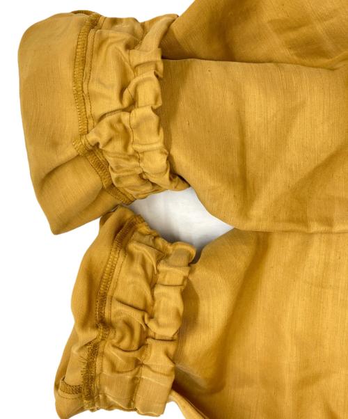 中川政七商店（ナカガワマサシチショウテン）中川政七商店 (ナカガワマサシチショウテン) リネン混コーチジャケット イエロー サイズ:MLの古着・服飾アイテム