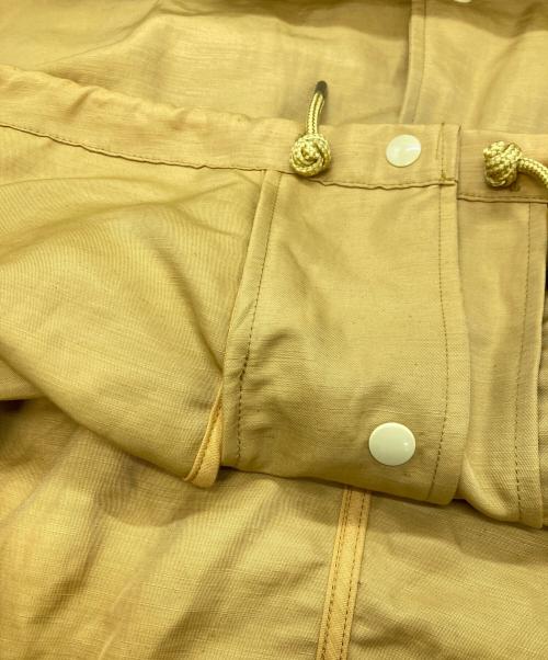 中川政七商店（ナカガワマサシチショウテン）中川政七商店 (ナカガワマサシチショウテン) リネン混コーチジャケット イエロー サイズ:MLの古着・服飾アイテム