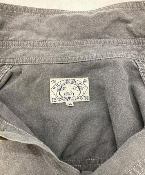 EVISU（エヴィス）EVISU (エヴィス) レーヨンシャツ グレー サイズ:38の古着・服飾アイテム