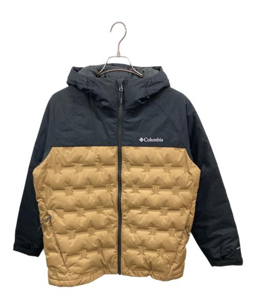 Columbia（コロンビア）Columbia (コロンビア) ダウンジャケット ベージュ×ブラック サイズ:Ｍの古着・服飾アイテム