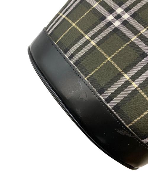 BURBERRY BLUE LABEL（バーバリー ブルー レーベル）BURBERRY BLUE LABEL (バーバリーロンドンブルーレーベル) バケツ型トートバッグ　バーバリーロンドンブルーレーベル　BT601-475 グリーンの古着・服飾アイテム