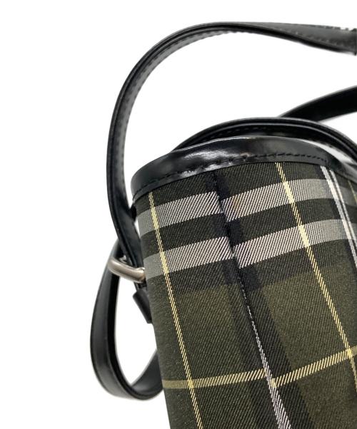 BURBERRY BLUE LABEL（バーバリー ブルー レーベル）BURBERRY BLUE LABEL (バーバリーロンドンブルーレーベル) バケツ型トートバッグ　バーバリーロンドンブルーレーベル　BT601-475 グリーンの古着・服飾アイテム