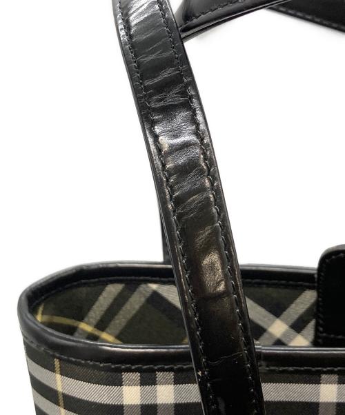 BURBERRY BLUE LABEL（バーバリー ブルー レーベル）BURBERRY BLUE LABEL (バーバリーロンドンブルーレーベル) バケツ型トートバッグ　バーバリーロンドンブルーレーベル　BT601-475 グリーンの古着・服飾アイテム