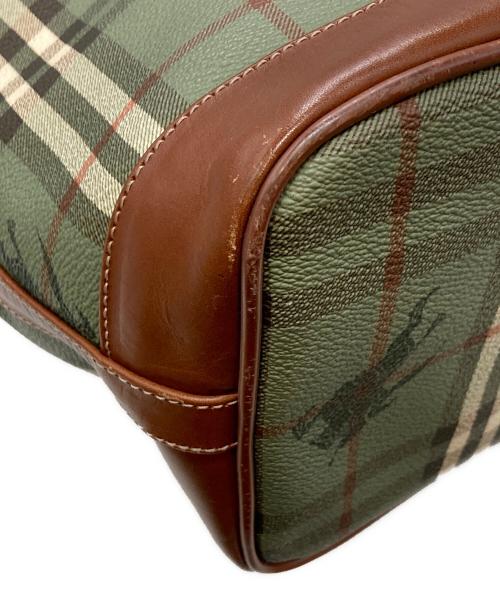 Burberry's（バーバリー）Burberry's (バーバリーズ) 巾着ショルダーバッグ　バーバリーズ　 グリーンの古着・服飾アイテム