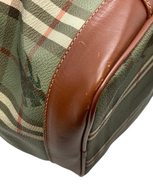 Burberry's（バーバリー）Burberry's (バーバリーズ) 巾着ショルダーバッグ　バーバリーズ　 グリーンの古着・服飾アイテム