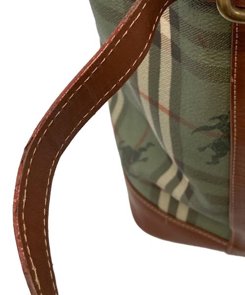 Burberry's（バーバリー）Burberry's (バーバリーズ) 巾着ショルダーバッグ　バーバリーズ　 グリーンの古着・服飾アイテム