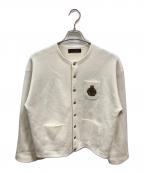 CABANキャバン）の古着「コットンカシミヤ クルーネックカーディガン」｜ホワイト