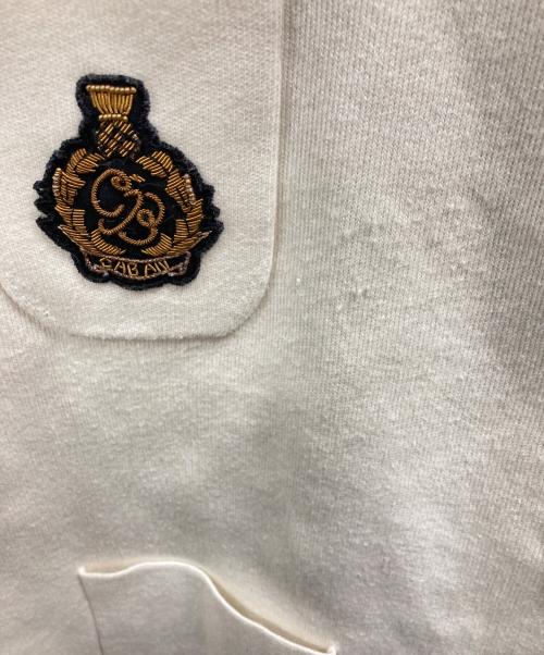 CABAN（キャバン）CABaN (キャバン) コットンカシミヤ クルーネックカーディガン ホワイト サイズ:Ｍの古着・服飾アイテム