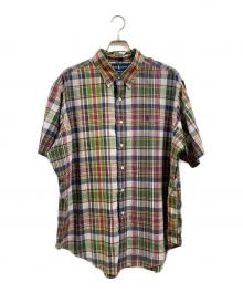 POLO RALPH LAUREN（ポロ・ラルフローレン）の古着「半袖チェックBDシャツ」｜ネイビー×グリーン
