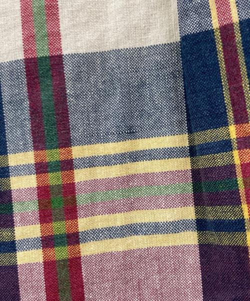 POLO RALPH LAUREN（ポロ・ラルフローレン）POLO RALPH LAUREN (ポロ・ラルフローレン) 半袖チェックBDシャツ ネイビー×グリーン サイズ:XXLの古着・服飾アイテム