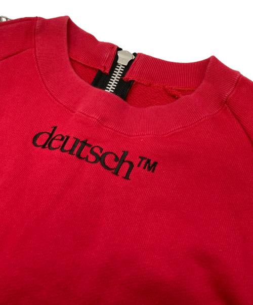 JOHN LAWRENCE SULLIVAN（ジョン ローレンス サリバン）JOHN LAWRENCE SULLIVAN (ジョン ローレンス サリバン) deutsch ZIP PULLOVER　5B006-0517-23　ジョン ローレンス サリバン レッド サイズ:Ｍの古着・服飾アイテム