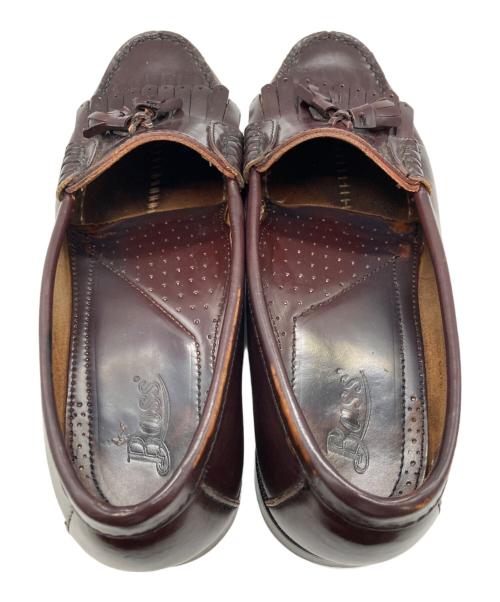 G.H.BASS（ジーエイチバス）G.H.BASS (ジーエイチバス) タッセルローファー　ジーエイチバス　026J3497 ワインレッド サイズ:8の古着・服飾アイテム