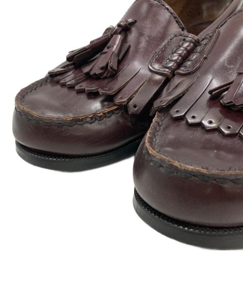 G.H.BASS（ジーエイチバス）G.H.BASS (ジーエイチバス) タッセルローファー　ジーエイチバス　026J3497 ワインレッド サイズ:8の古着・服飾アイテム