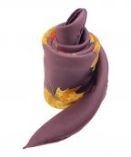 HERMESエルメス）の古着「シルクスカーフ　A WALK IN THE PARK　」｜パープル