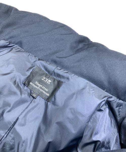 23区（ニジュウサンク）23区 (ニジュウサンク) ダウンコート ネイビー サイズ:44の古着・服飾アイテム