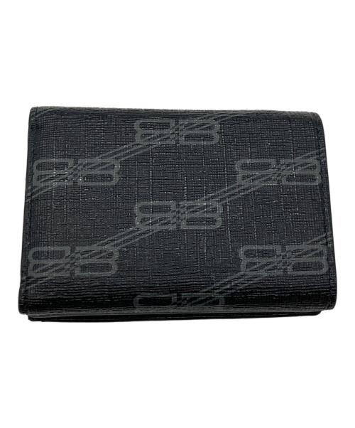 BALENCIAGA（バレンシアガ）BALENCIAGA (バレンシアガ) BBロゴ三つ折り財布　バレンシアガ　594312 ブラックの古着・服飾アイテム