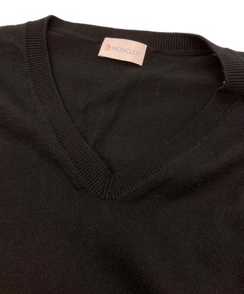 MONCLER（モンクレール）MONCLER (モンクレール) SCOLLOニット ブラック サイズ:Ｌの古着・服飾アイテム