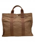 HERMESエルメス）の古着「エールラインMMトートバッグ」｜オレンジ