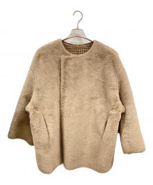 furfur（ファーファー）の古着「エコファーコート」｜ブラウン