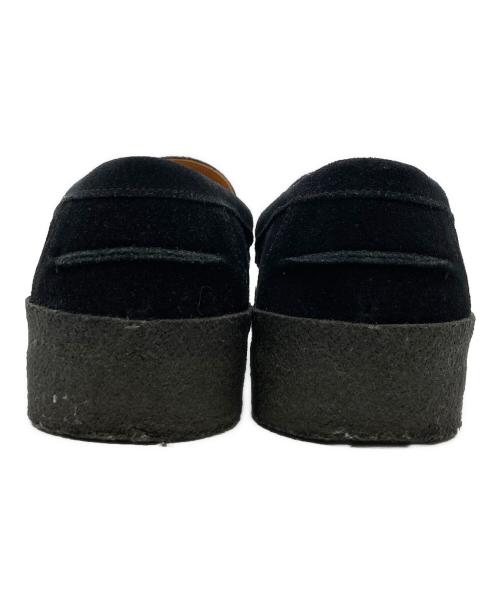 SANDERS（サンダース）SANDERS (サンダース) URBAN RESEARCH DOORS (アーバンリサーチドアーズ) Mudguard Butt Seam Loafer ブラック サイズ:8の古着・服飾アイテム